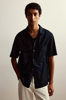 Regular Fit Linen-Blend Resort Shirt