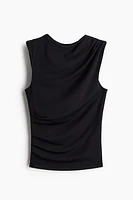 Draped Sleeveless Top