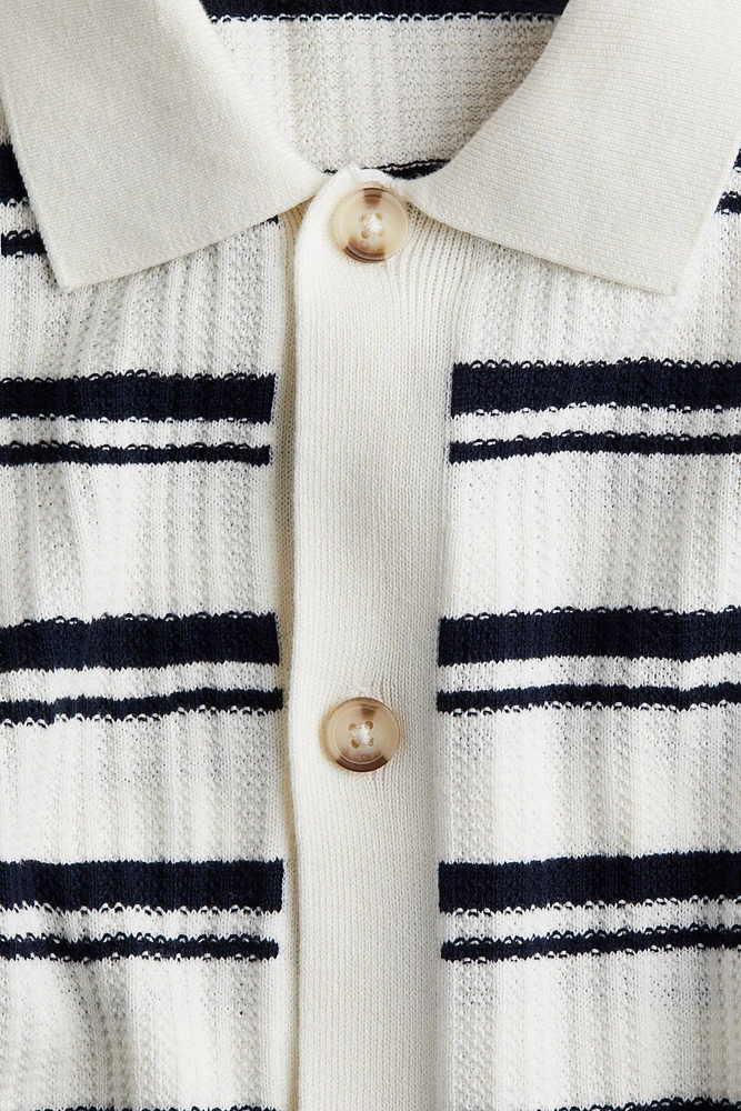 Chemise en tricot texturé