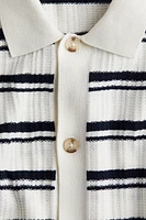 Chemise en tricot texturé