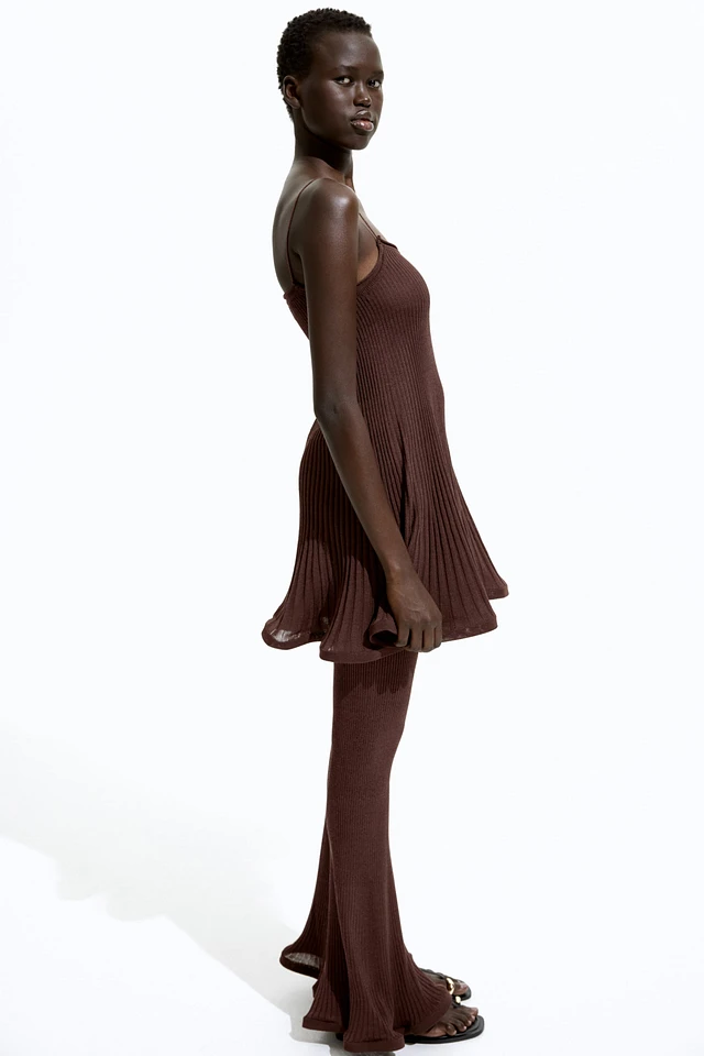 H&M Silk-Blend Rib-Knit Pants | Pacific City