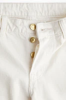 Jean taille haute coupe tonneau