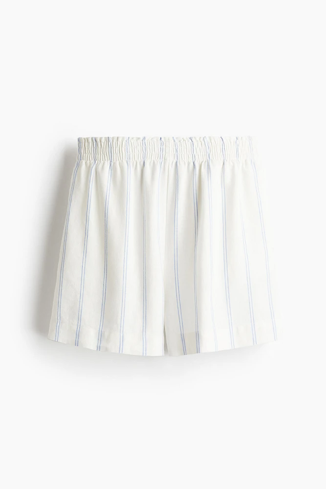 Short en lin mélangé