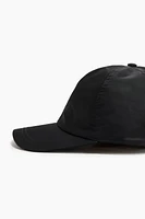 Embroidered-Motif Nylon Cap