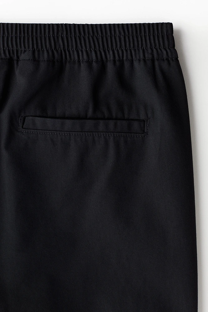Pantalon décontracté en sergé de coton mélangé