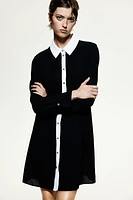 Button-Front Dress with Collar