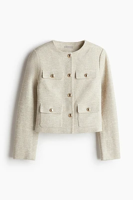 Veste en tissu texturé