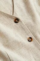 Linen-blend Suit Vest