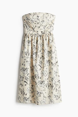 Robe bandeau en coton