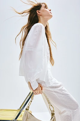 Pantalon droit avec cordon de serrage