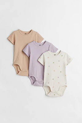 3-pack Short-sleeved Bodysuits