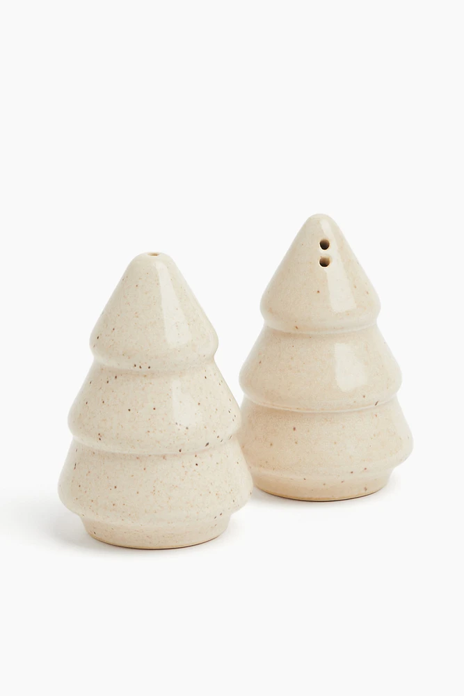 Stoneware Salt and Pepper Shakers