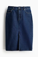 Knee-Length Denim Skirt