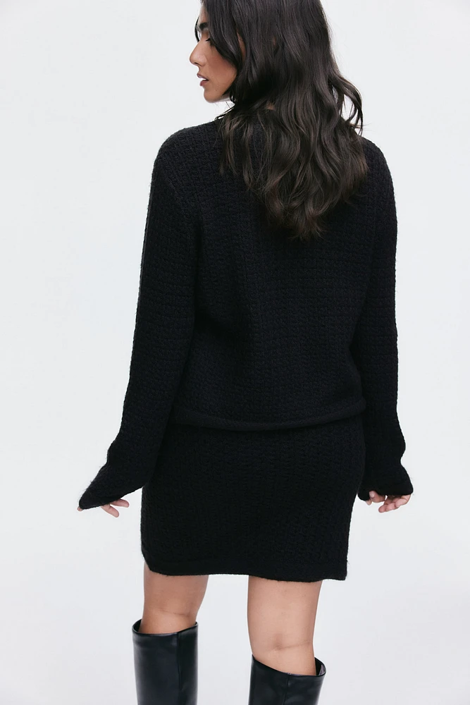 Pointelle-Knit Sweater