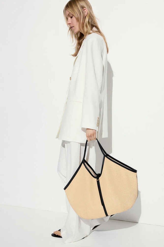 Wide-Leg Linen-Blend Pants