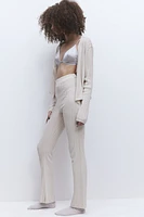 Rib-knit Pants