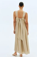 MAMA Robe longue avec boucle dans le dos