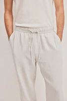 Pantalon décontracté en lin mélangé