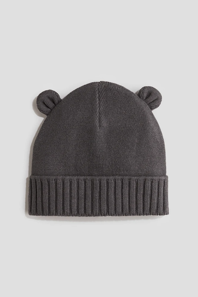 Fine-Knit Cotton Beanie