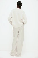 Wide-leg Linen Pants