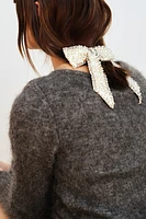 Embellished Bow Hair Clip