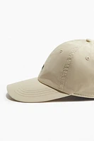 Embroidered-Detail Twill Cap