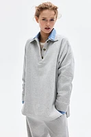 Sweatshirt with Collar