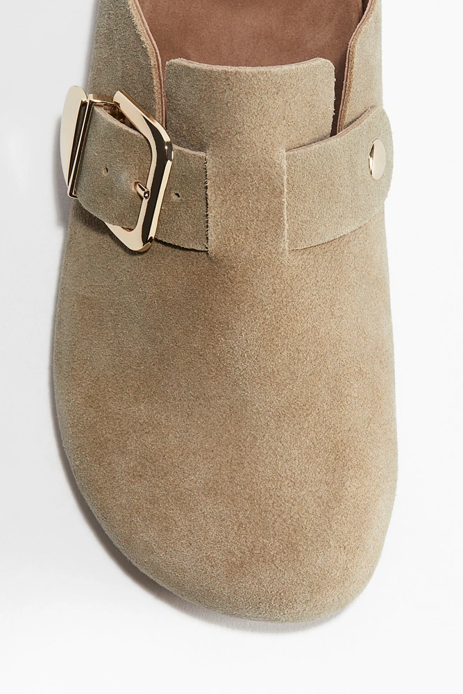 Suede Mules