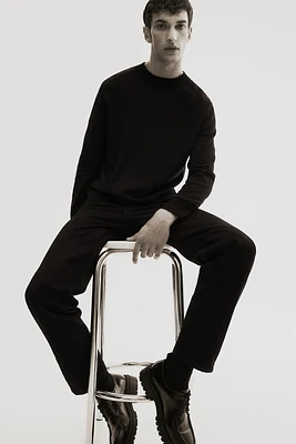 Slim Fit Fine-knit Mock Turtleneck Sweater