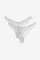 2-pack Lace Thong Briefs