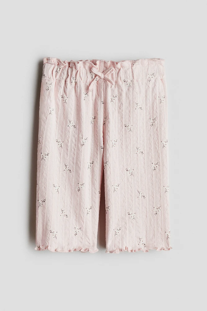 Pantalon en coton texturé