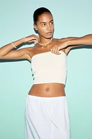 Linen-Blend Skirt