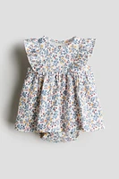Ruffle-trimmed Bodysuit Dress