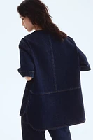 Denim Pullover Top