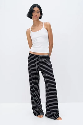 Wide-leg Jersey Pants