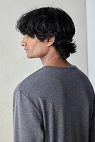 Ribbed Henley Shirt
