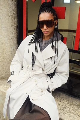 Twill Trench Coat