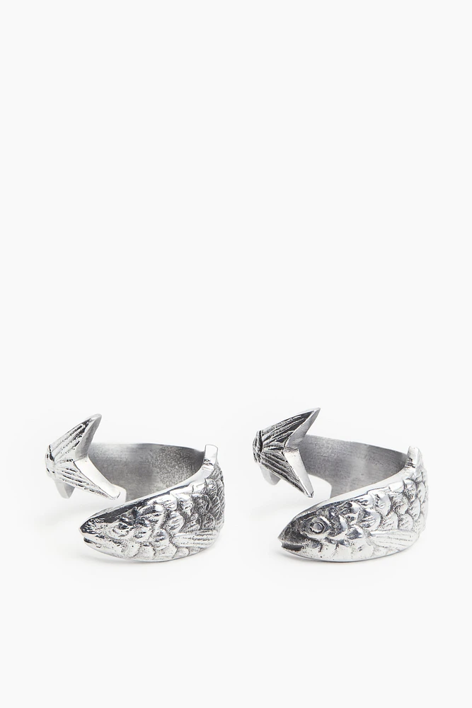 2-Pack Fish-Shaped Napkin Rings