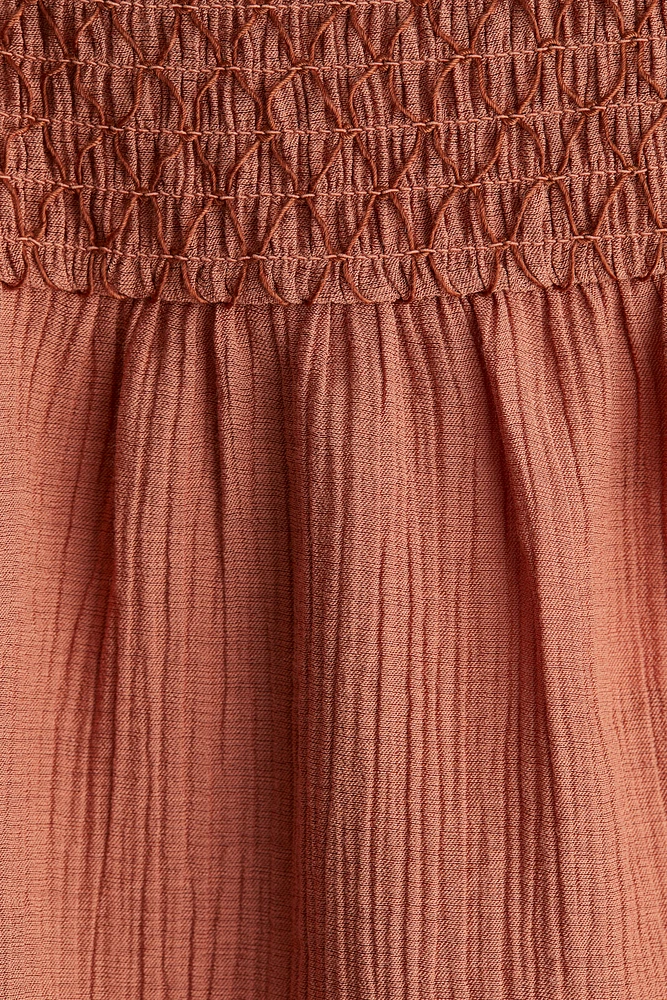 Smocked Strappy Dress