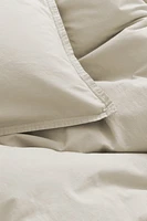 Washed Cotton Twin Duvet Cover Set