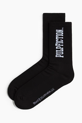 Motif-detail Socks
