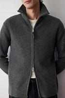 Regular Fit Rib-Knit Cardigan