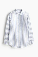 Chemise en lin mélangé