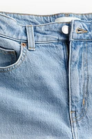 Short taille haute en denim