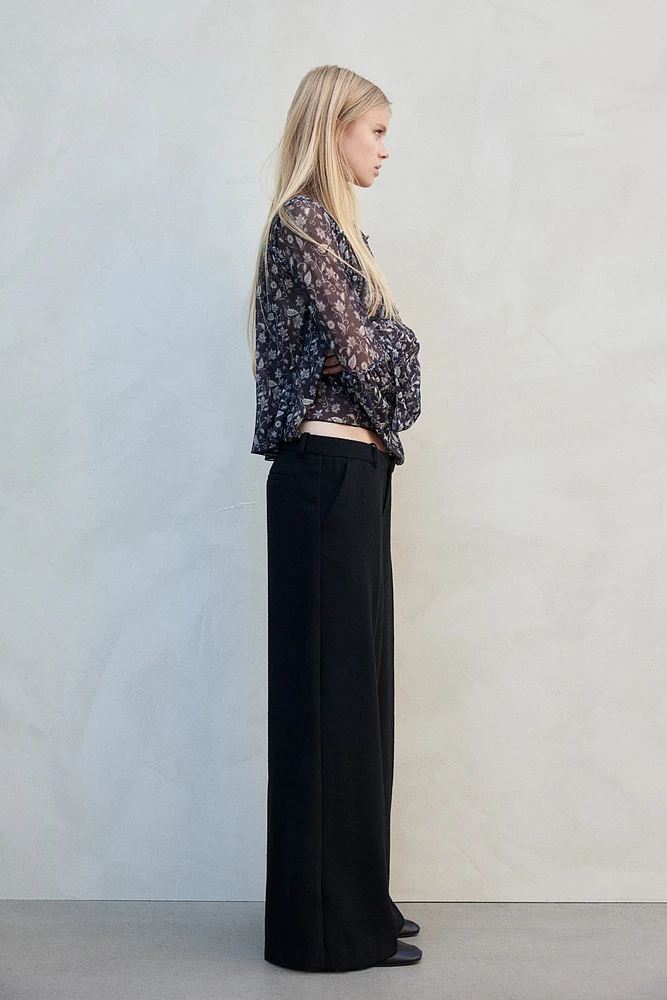 Wide-Leg Dress Pants