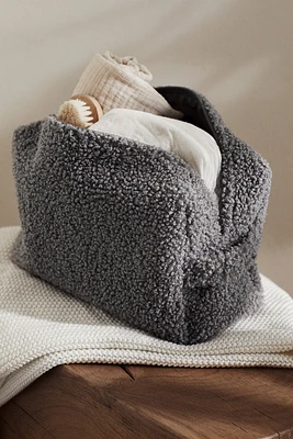 Sac à langer en tissu peluche
