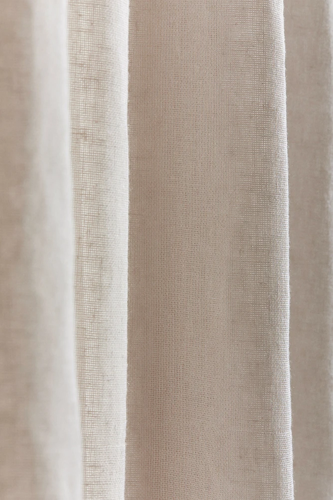 2-pack Long Linen-Blend Curtain Panels