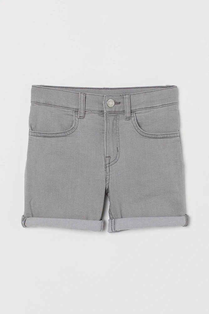 Slim Fit Denim Shorts