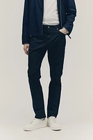Slim Fit Cotton Twill Pants
