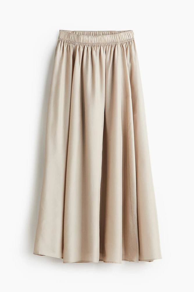 A-line Silk Skirt